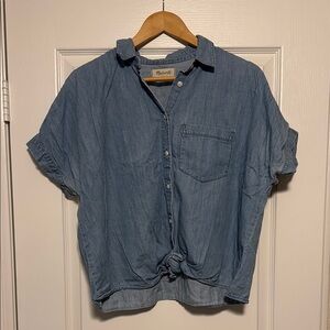 Madewell Blue Denim Button-Up Shirt